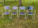 4 designer garden armchairs by Gaston Viort
