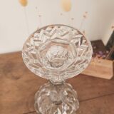 Imposing molded glass chandelier