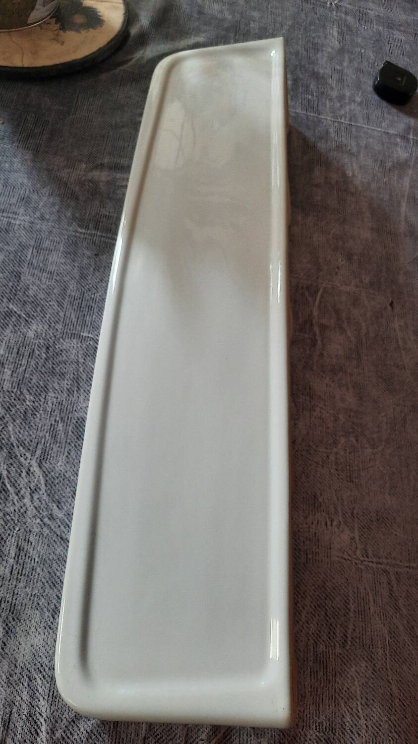 Porcelain bathroom shelf