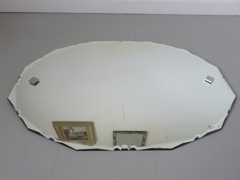 Mirror beveled art deco 30 40s 59x42cm