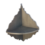 Corner shelf in weathered wood