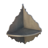 Corner shelf in weathered wood