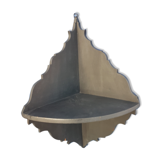 Corner shelf in weathered wood