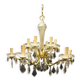 Lustre en bronze cristal.