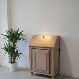 Vintage raw oak secretary