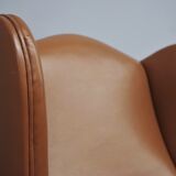 Leather office chair by Fior, 1980