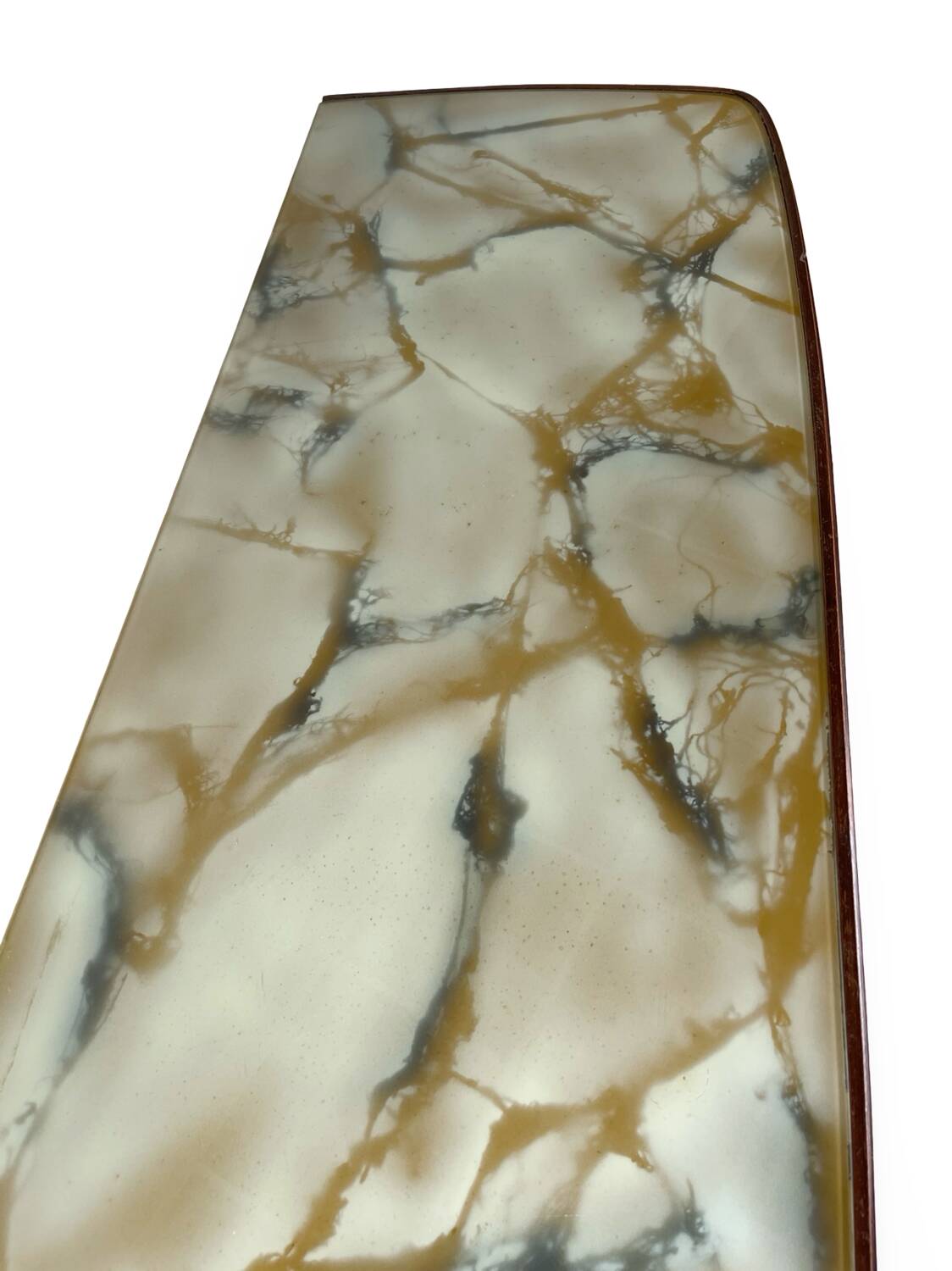 Commode en placage de palissandre avec plateau en onyx vert