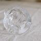 Set of 6 mid-century French crystal wine glasses