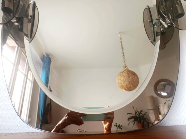 Miroir space age ISA Italie 1980