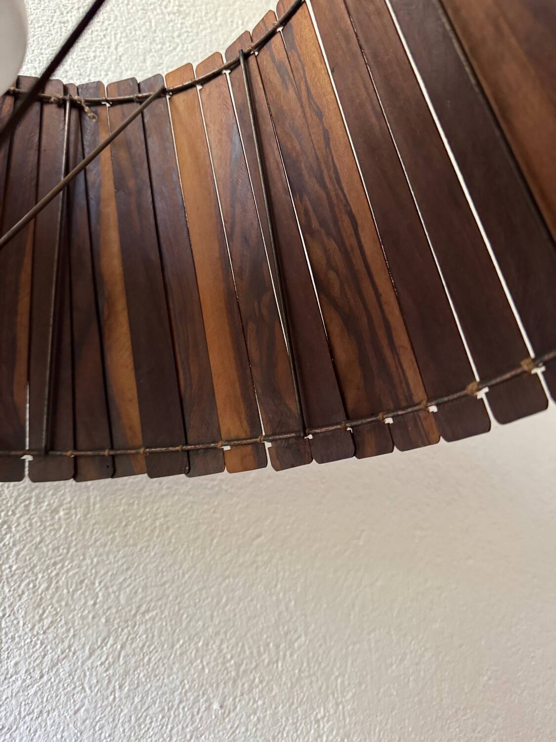 Large teak lamp from the 60s