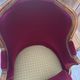Bergère Gondole armchair in Louis XV style – Bordeaux / Red Velvet