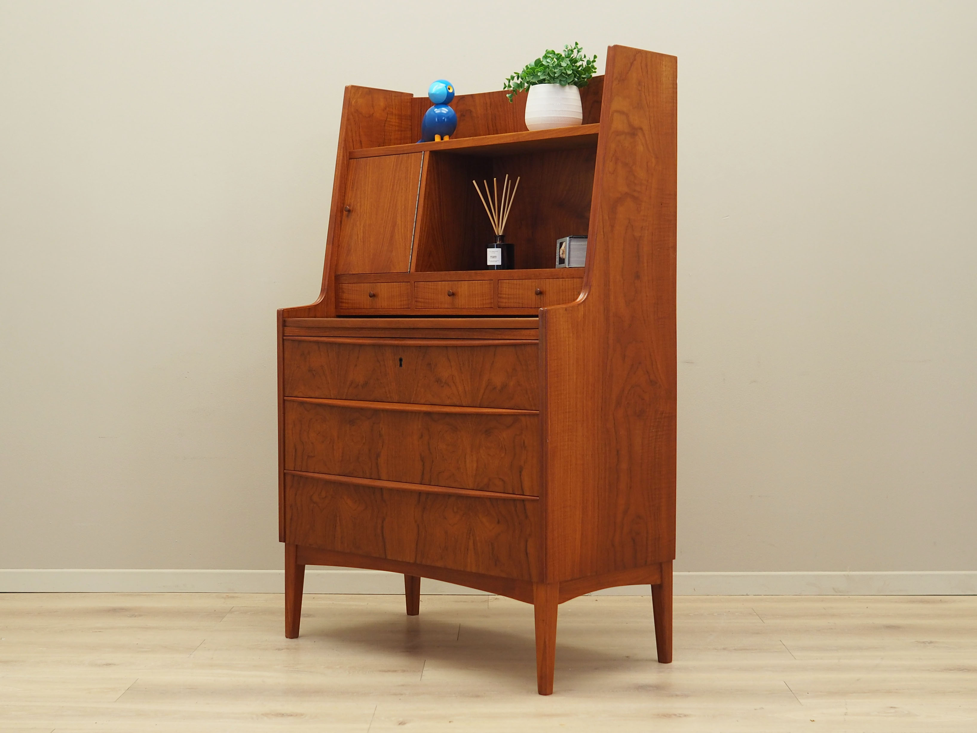 Teak secretary, Danish design, 1970s, production: Denmark