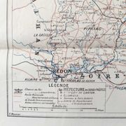 Carte ancienne France Bretagne Rennes St Malo