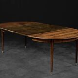 Vintage round folding dining table in rosewood by Agner Christoffersen, Denmark.