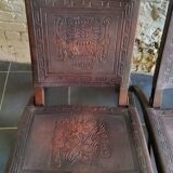 Pair of "Relax" armchairs in leather and wood, Angel I. PAZMINO - 1950