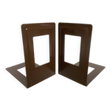 Pair of brown metal bookends Germany