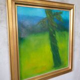 Gladys Pihl, Swedish Modern Composition, 1978, Oil on Canvas, Framed