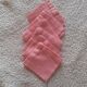 6 small pink napkins. Handmade day entourage.