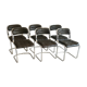 Lot of 6 chairs cantilever 70s