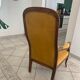 Fauteuil Voltaire style Louis Philippe restauré Jaune Moutarde