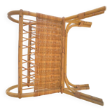 Old rattan magazine rack from the 70s