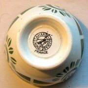 Old vintage bowl, geometric décor and free shapes by St Amand and Hamage