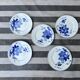 Longchamp earthenware dessert plate set with floral design