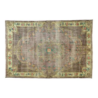 Anatolian handmade vintage rug 295 cm x 198 cm