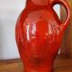 Large red jug or vase by Max Idlas