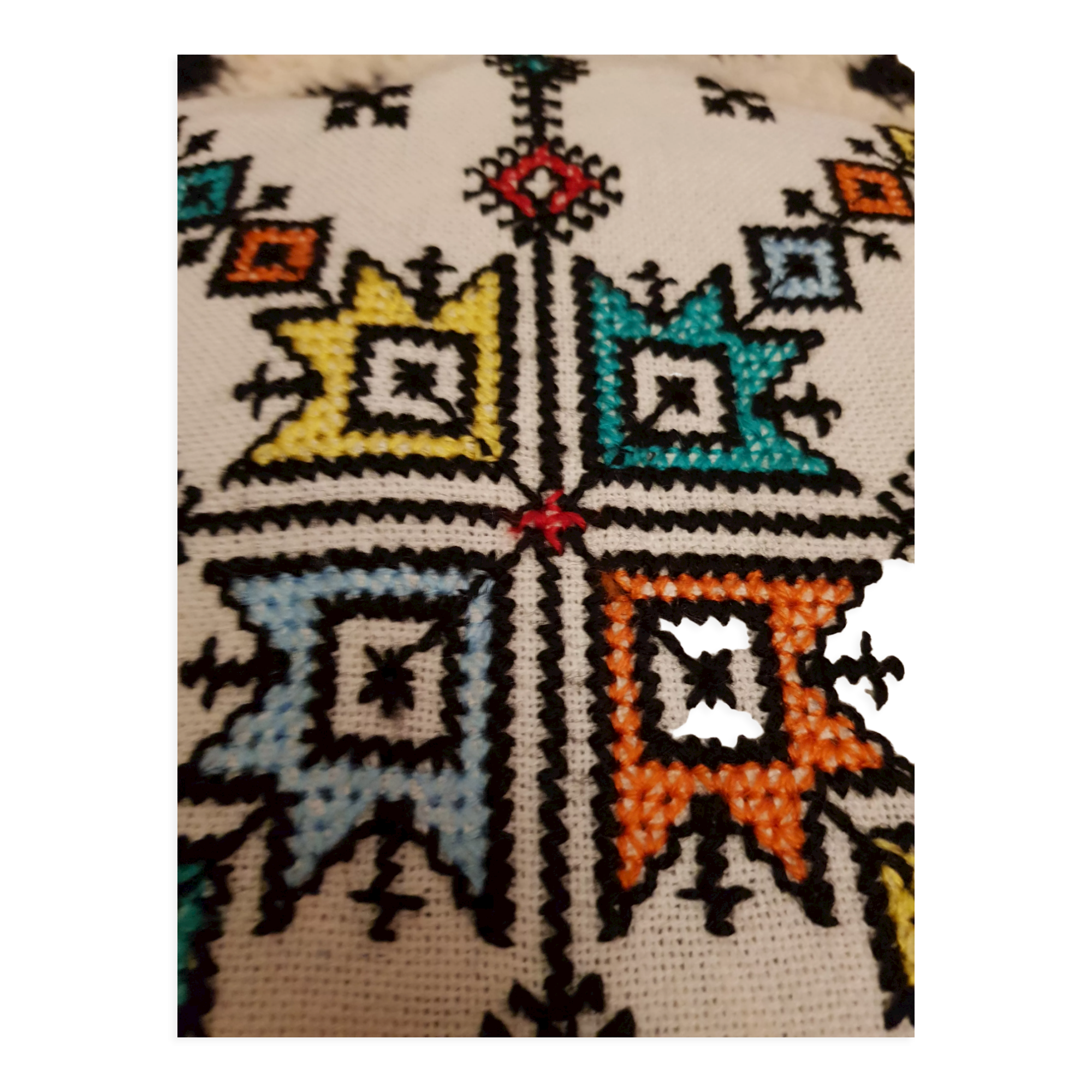 Moroccan embroidered cushion