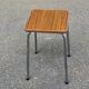 80s wood effect formica stool
