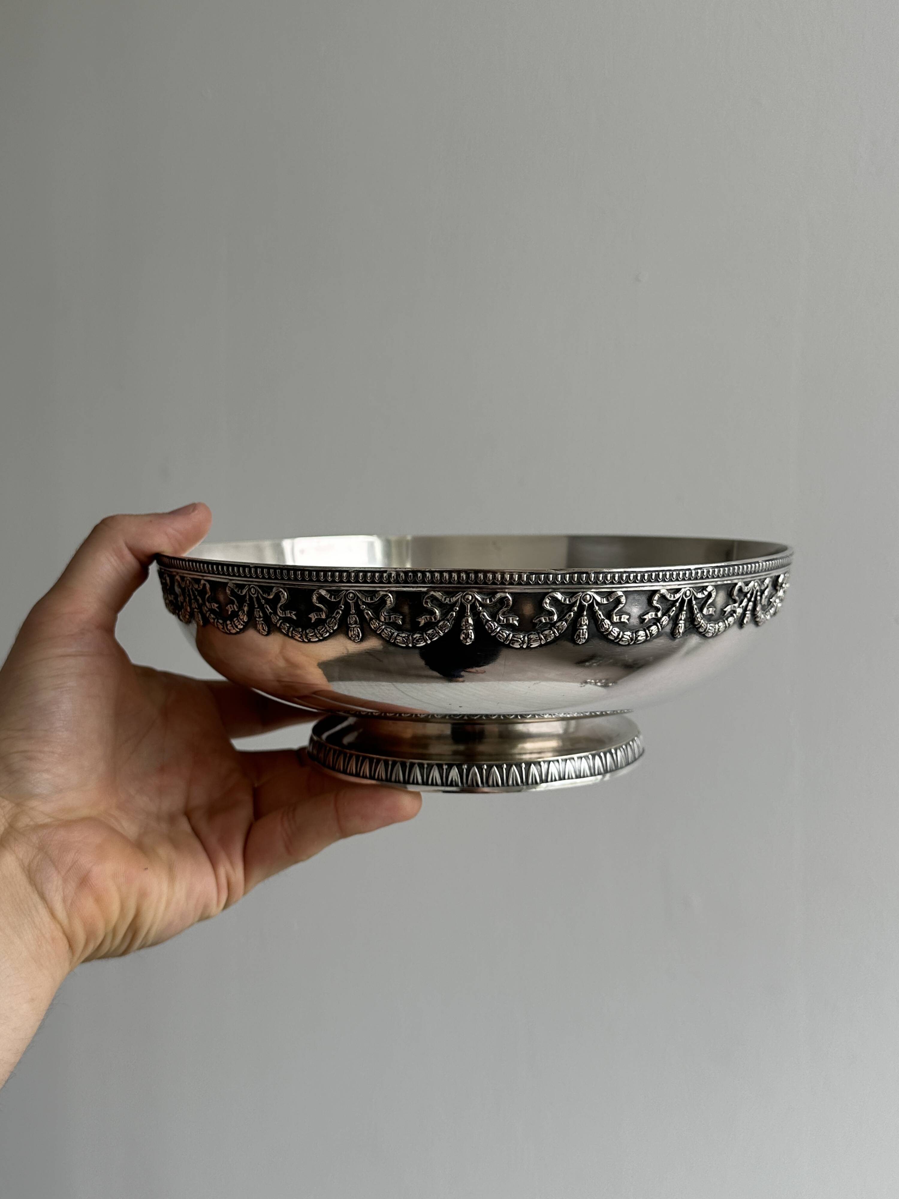 Silver-plated metal cup