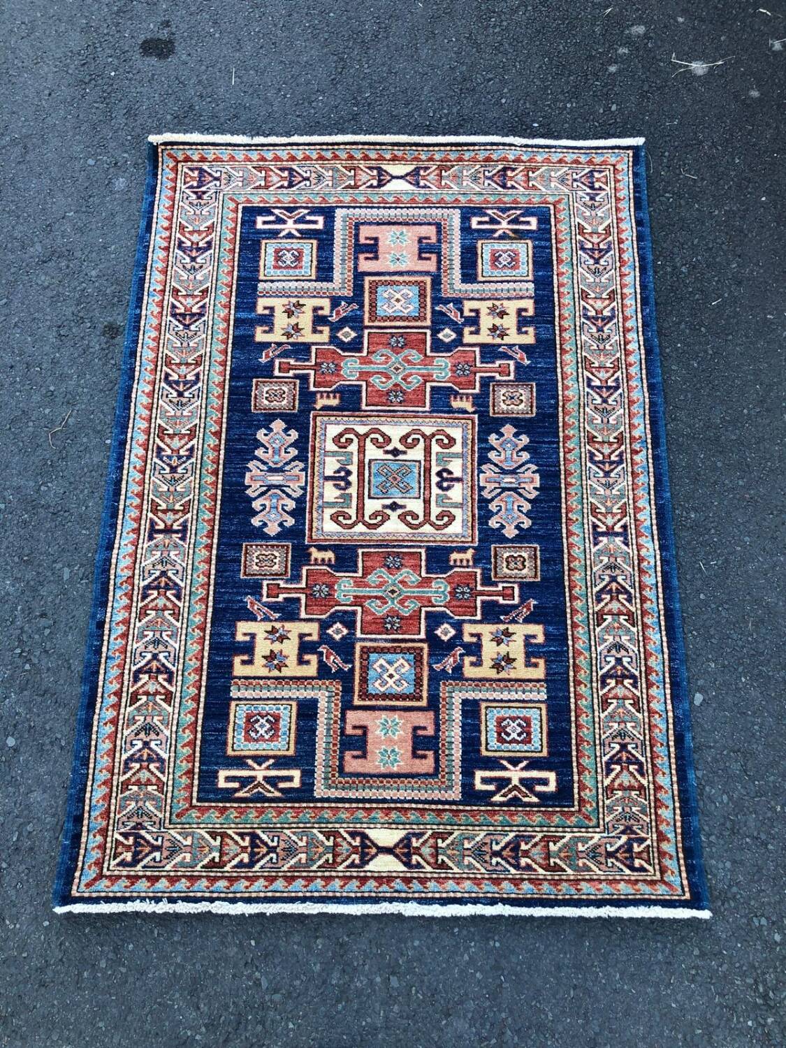 Handmade Kazak rug