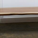 Live edge solid mahogany coffee table