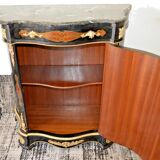 Bahut style boulle en bois