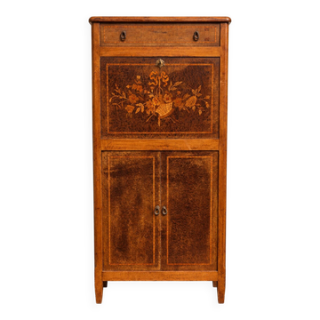 Antique marquetry secretary in Louis XVI style – late 19th century - early 20th century
