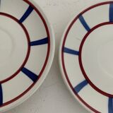 5 saucers Digoin, Basque