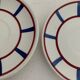 5 saucers Digoin, Basque