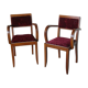 Paire de fauteuils bridge