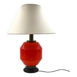 Space Age orange glass table lamp base, Italy 1960s