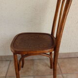 Mundus 42 pyrograved bistro chair