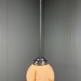 Suspension Art Déco en verre, années 1930