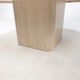 Italian travertine octagon coffee table, 1980