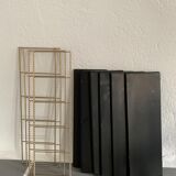 Set 2 shelves vintage thong 6 trays