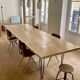 XXL table in solid ash – 3 metres – Ripaton metal legs