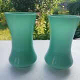 Pair of opaline vases