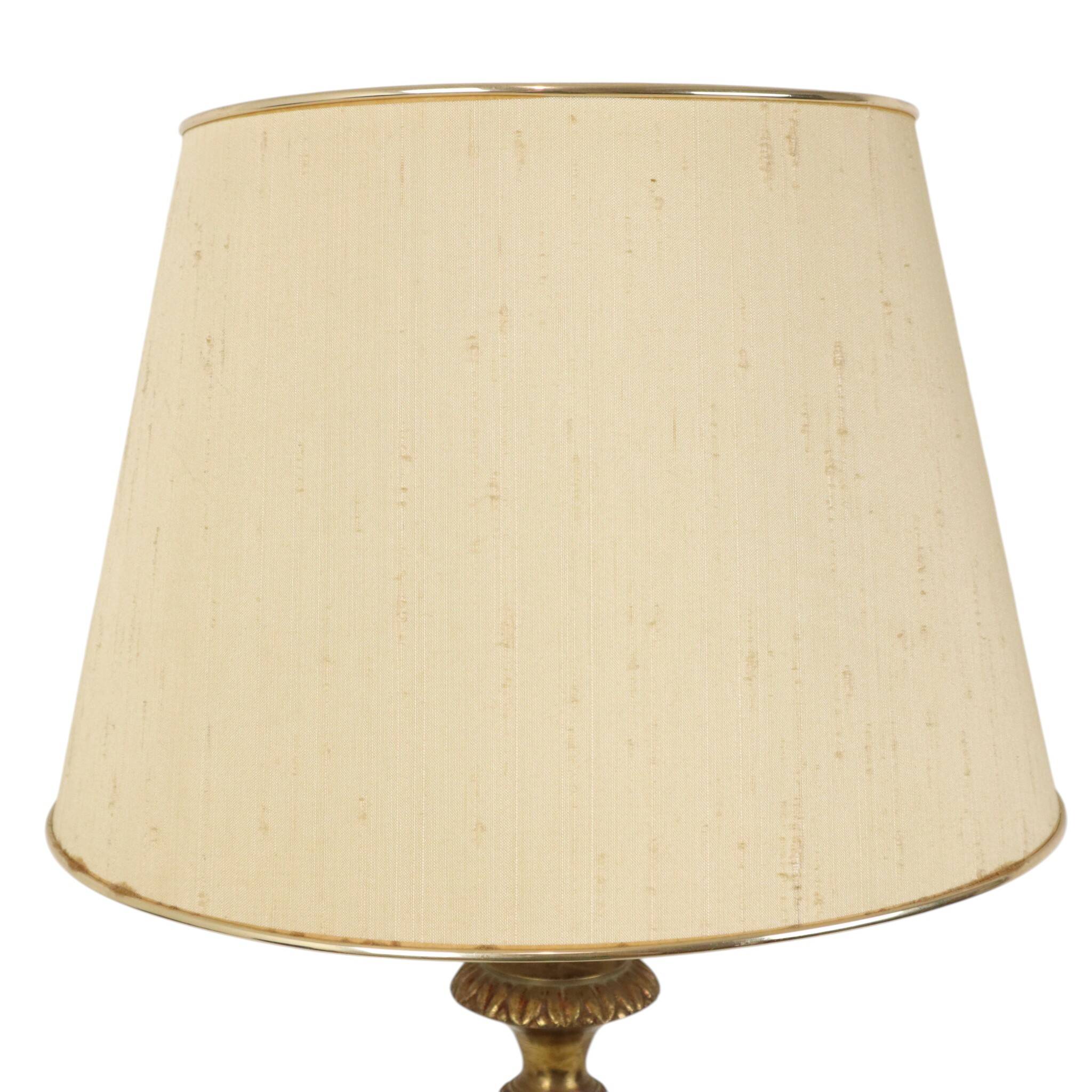 Large Brass Table Lamp Classic French Empire Style