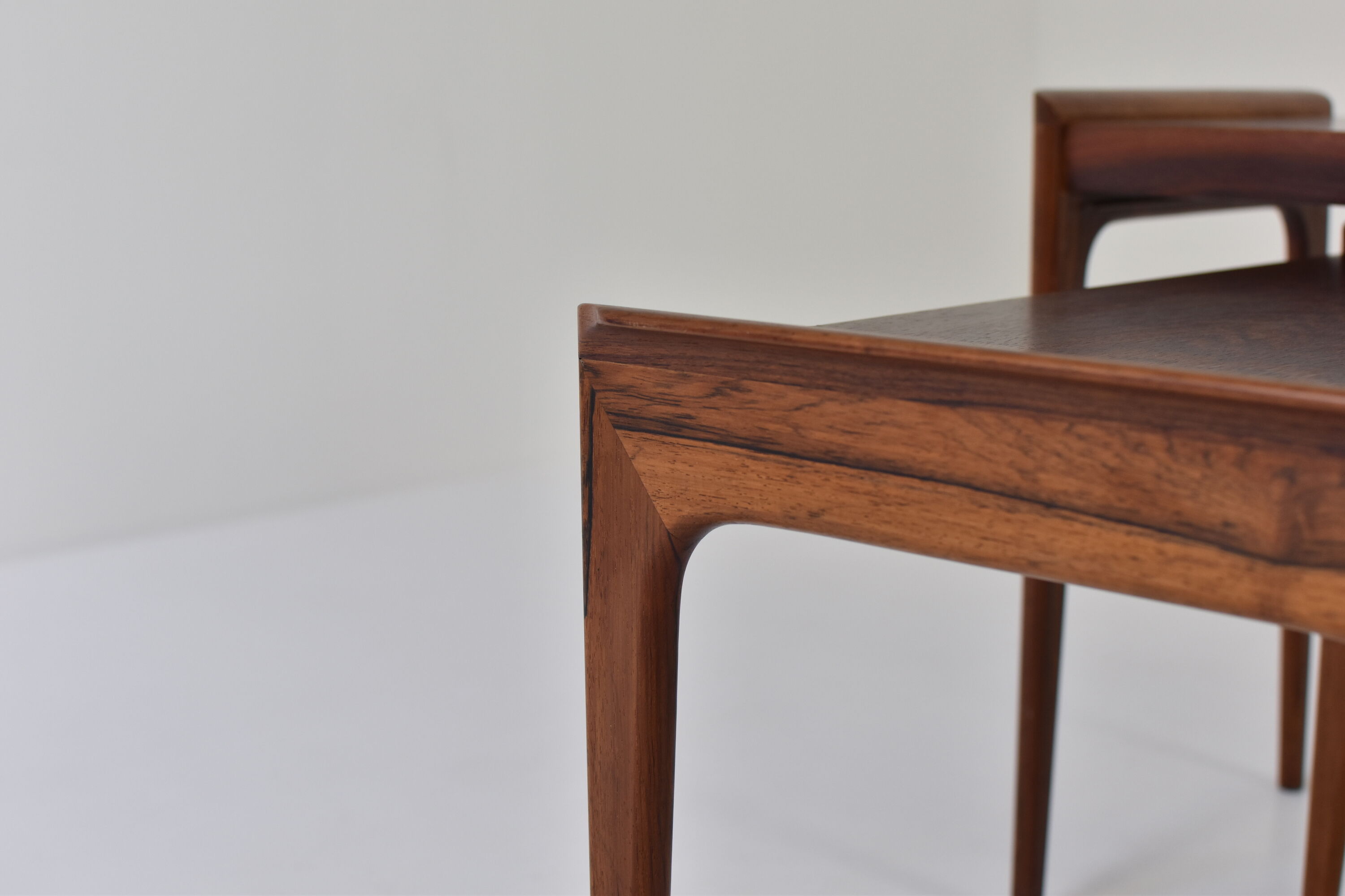 Set of two rosewood nesting tabes from Denmark, 1950’s