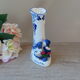 Vintage Small Porcelain Vase Delf Blue and White Heart Shape