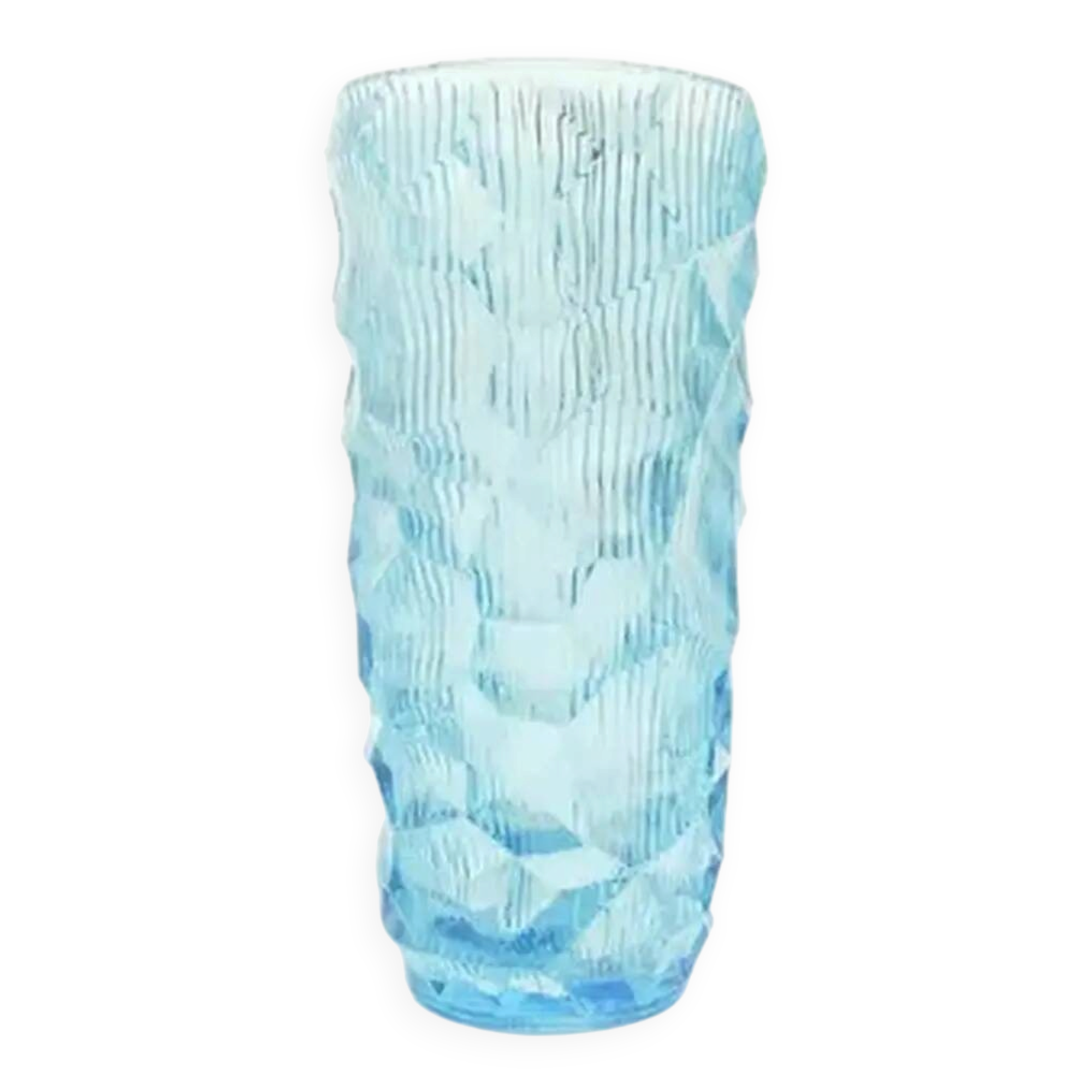 Okulus vase, mid-century modern, glass, Ząbkowice, Poland, 1970s